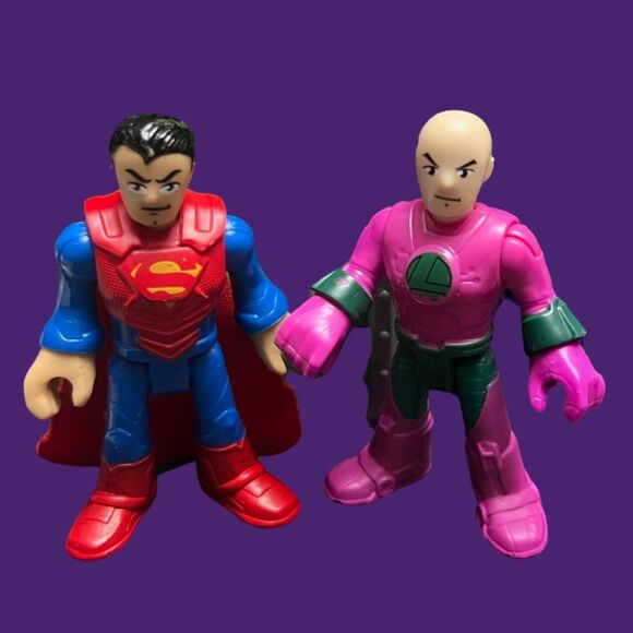 DC Super Friends Imaginext Lex Luthor Hauler Truck Superman & Lex Luther Cage - Picture 2 of 11